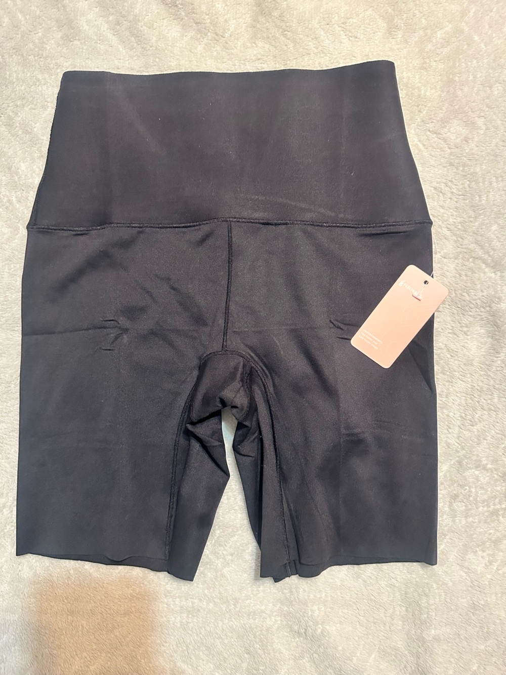 High-Waist Black Women's Shaping Shorts
